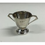 An Edwardian silver small tapering trophy cup. She