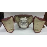 A rare George III silver porringer of half fluted