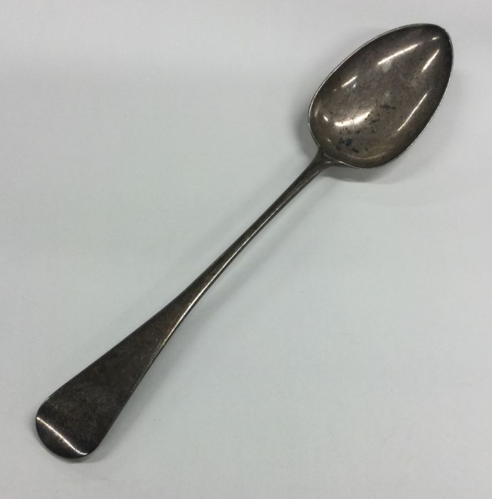 A Georgian silver OE pattern basting spoon. London - Image 2 of 2