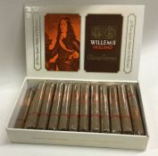 A box containing 24 Dutch Willem II Holland corona