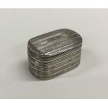 A good reeded silver nutmeg grater with hinged lid