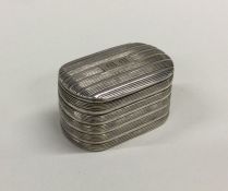A good reeded silver nutmeg grater with hinged lid