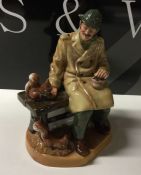 A large Royal Doulton figure entitled, 'Lunchtime'