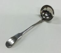 A Scottish Provincial fiddle pattern silver ladle.