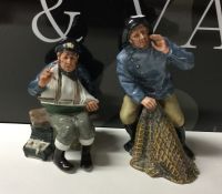 Two Royal Doulton figures of fishermen. Est. £20 -