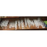 An extensive Webbs drinking glass set. Est. £80 -