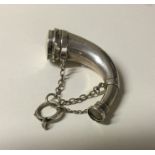 A rare Victorian silver vinaigrette in the form of