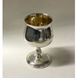 A Royal Silver Wedding silver drinking goblet of s