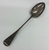 A Georgian silver OE pattern basting spoon. London