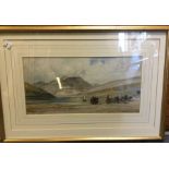 WILLIAM CALLOW: A framed and glazed print depictin