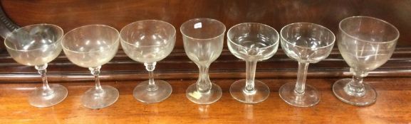 A collection of four Georgian drinking glasses tog