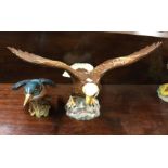 A Beswick figure of an eagle with outstretched win