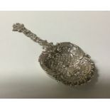 An attractive Continental silver spoon with chased