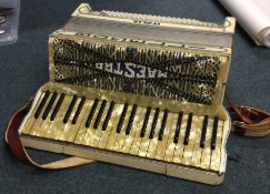 A Boselli Maestro accordion. Est. £30 - £50.