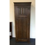 A good oak single door hall cupboard. Est. £30 - £