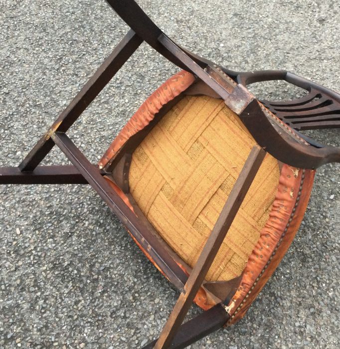 A good set of eight Antique Hepplewhite chairs wit - Image 9 of 9