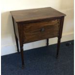 A Georgian mahogany single door commode. Est. £20