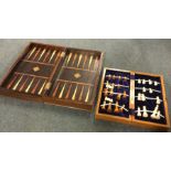 Two cased chess sets. Est. £30 - £40.