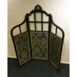 A good Continental shaped threefold screen with ca