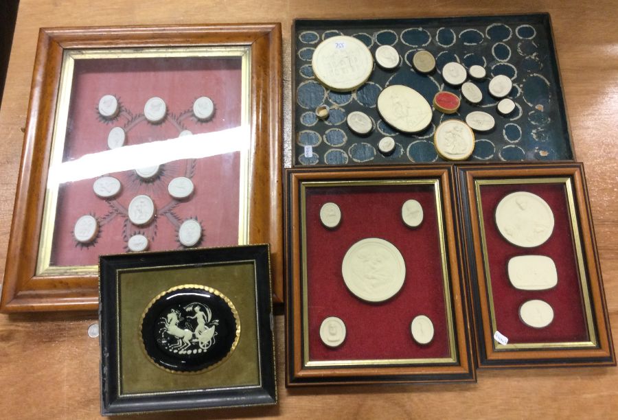 A good collection of stone intaglios. Est. £30 - £
