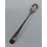 A large silver OE pattern mustard spoon. London. B