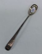 A large silver OE pattern mustard spoon. London. B
