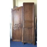 An old Continental farmhouse armoire with panelled