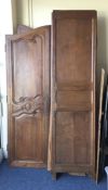 An old Continental farmhouse armoire with panelled