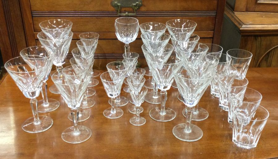 A good Waterford glass crystal set of drinking gla