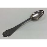 An 18th Century Continental silver trefid spoon. D