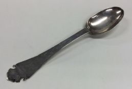 An 18th Century Continental silver trefid spoon. D