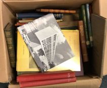 Two boxes of Devon and Exeter books. (Ex Library).