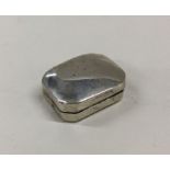 A Georgian silver vinaigrette of plain form with c