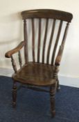 An Antique splat back Windsor chair. Est. £50 - £8