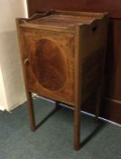 A Victorian mahogany bedside chest. Est. £30 - £50