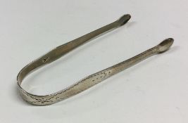 HESTER BATEMAN: A pair of bright cut silver sugar