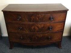A good Victorian mahogany four drawer chest on spl