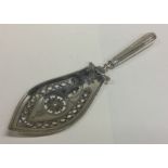 CORK: A rare Georgian Irish silver fish slice with