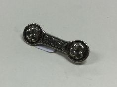 A stylish silver brooch. Chester. By Sydney & Co.