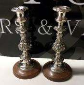 A good pair of Georgian style Sheffield plated can