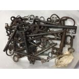A large collection of Antique and other keys. Est.