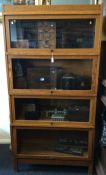 A large four stack Globe Wernicke bookcase. Est. £