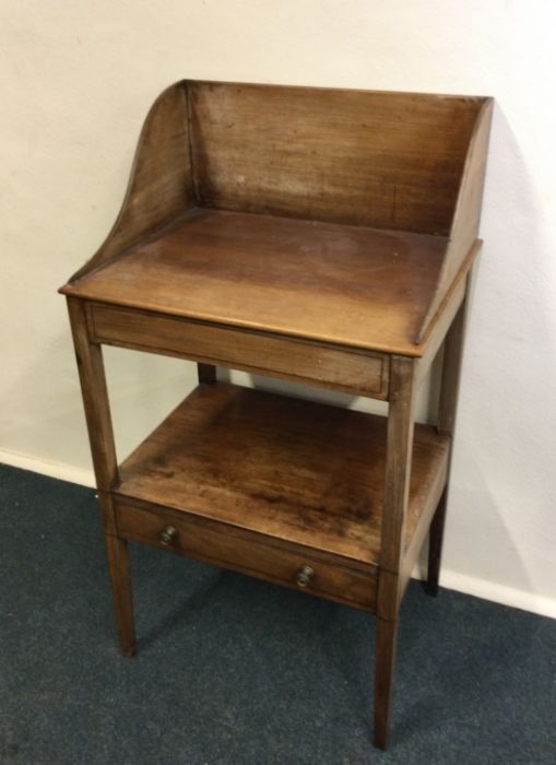 A Georgian mahogany wash stand with single drawer. - Image 2 of 3