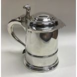 EXETER: A rare George I silver dome top tankard of