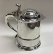EXETER: A rare George I silver dome top tankard of