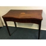 A good hinged top Georgian style card table with s