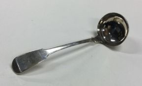 A Scottish Provincial fiddle pattern silver ladle