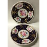 A pair of attractive Royal Crown Derby plates with