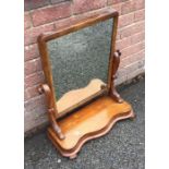 A Victorian mahogany toilet mirror. Est. £10 - £20