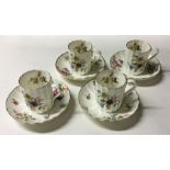 A good set of four Royal Worcester coffee cups and